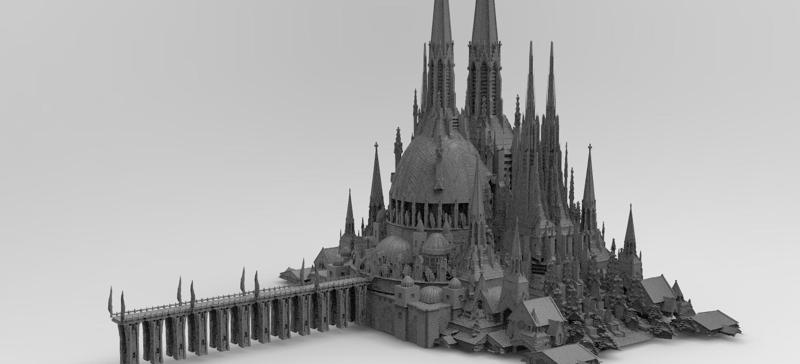 Desert Persian Fortress City Hub