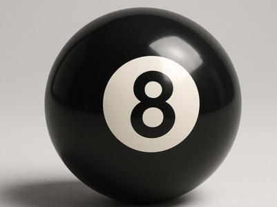 Black 8 Billiards Ball