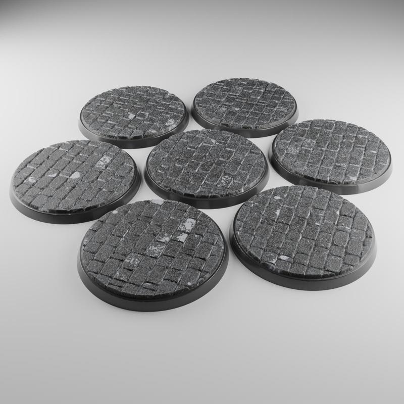 7x 60mm base with brick pavement ground (+toppers)