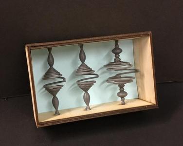 Feynman Amplitude Spiral - Double slit probabilities (3D printed)