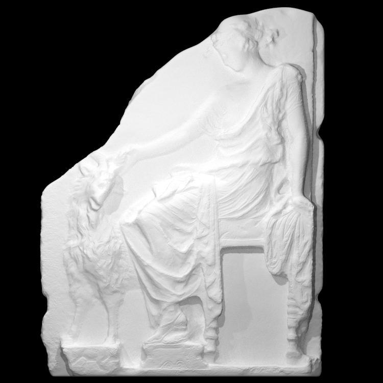 Relief with Maenad and goat