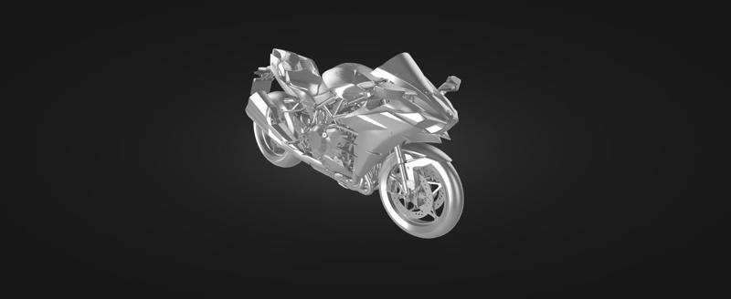 Motorbike Kawasaki Ninja H2R