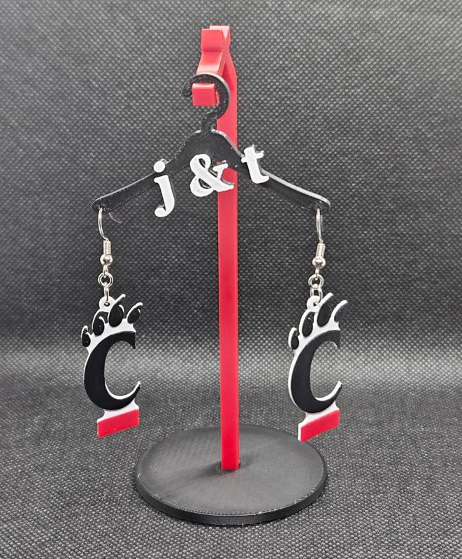 Cincinnati Bearcats earrings