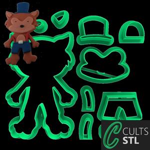 CORTADOR LOBO MAL - CHAPEUZINHO VERMELHO - 8cm