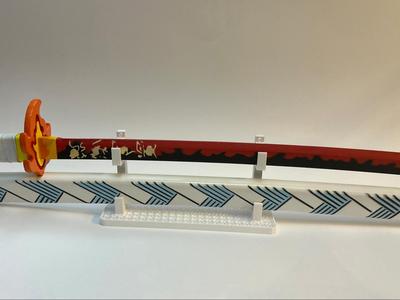 Unsheathed Katana Shelf Holder