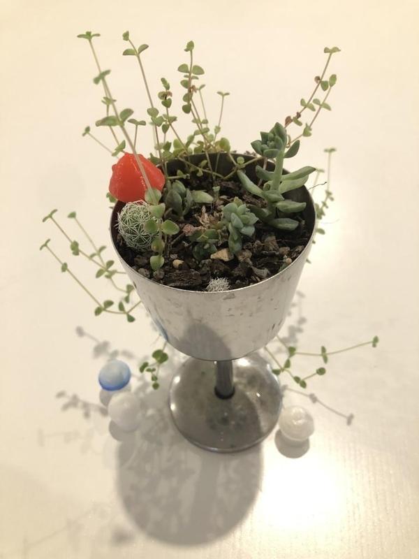 Tiny Mushroom Flowerpot Decoration