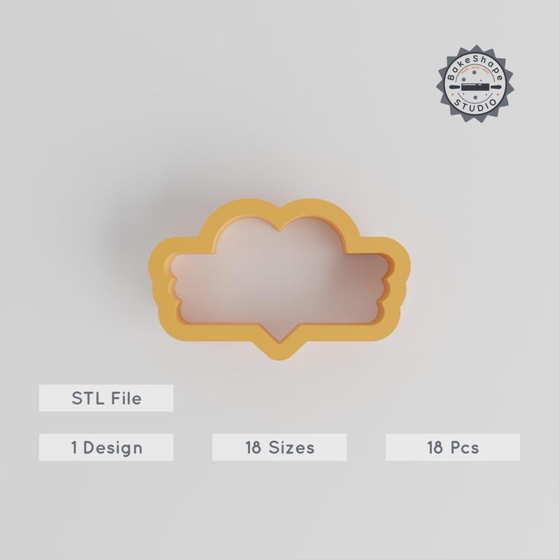 Love Badge Shape Cutter Set, 18 Sizes, Perfect for Cookies, Fondant & Clay, Romantic Heart Emblem, Valentine Decoration