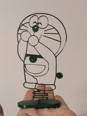 Doraemon Outline Desk Decoration with Wobble Function (Includes Desk Stand)