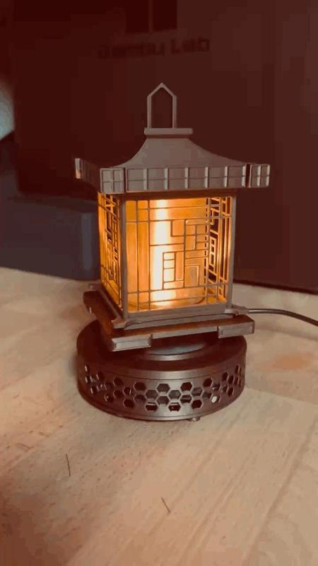 Mag lev Asian style lamp 