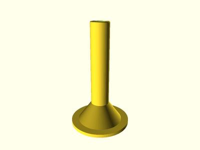 Parametric sausage stuffer for grinder (Wurstfüllaufsatz für Fleischwolf)