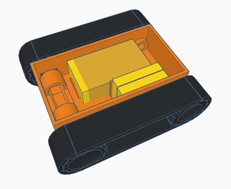 2s mini RC tank for N20 motors, lego tracks