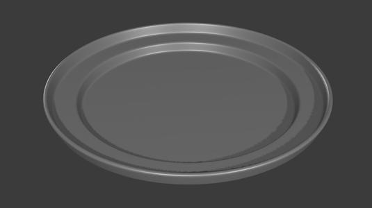 Minimalist Round Plate 3D Model – STL File for 3D Printing