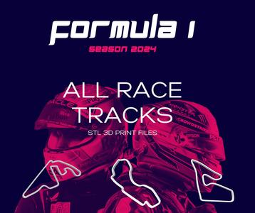 F1 tracks circuits complete collection Season 2024
