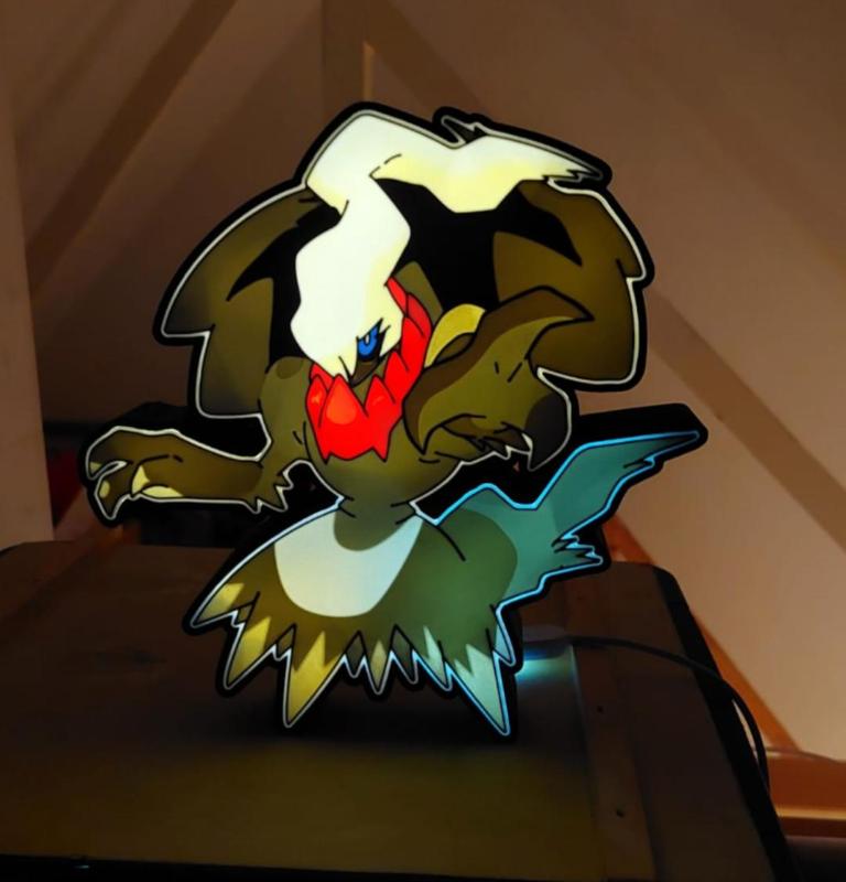 Pokemon Darkrai Pokedex 491 Lamp Stand / Wall