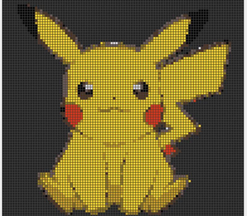 pikachu 2d pixel puzzle pokemon