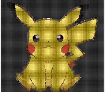 pikachu 2d pixel puzzle pokemon