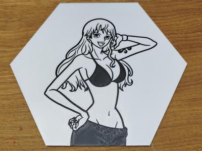 One Piece Hueforge Hexagon Nami