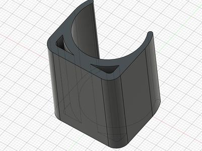 Felt glider, round tube, 28 mm