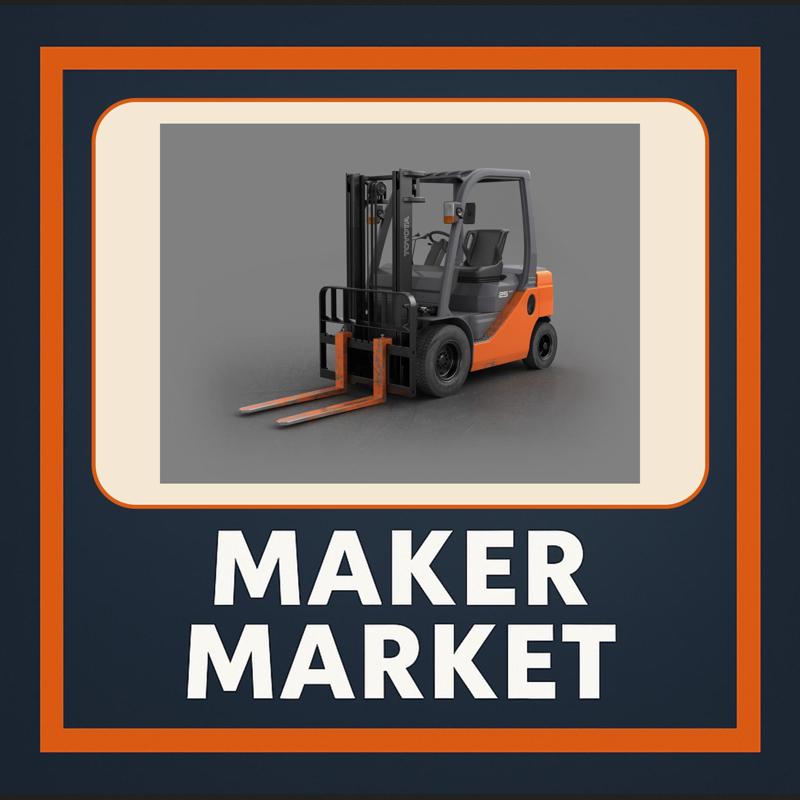 Forklift 3D Modeli + Textures + 3ds Max File