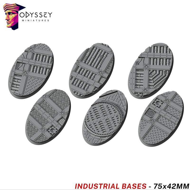 Industrial Bases - Oval 75x42mm