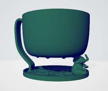 Elephant cup holder