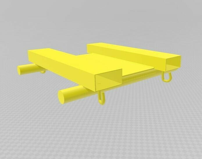 Big Bag forklift spreader bar