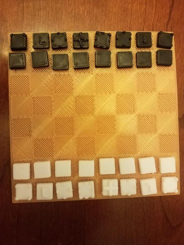 Small Chess Board and Pieces