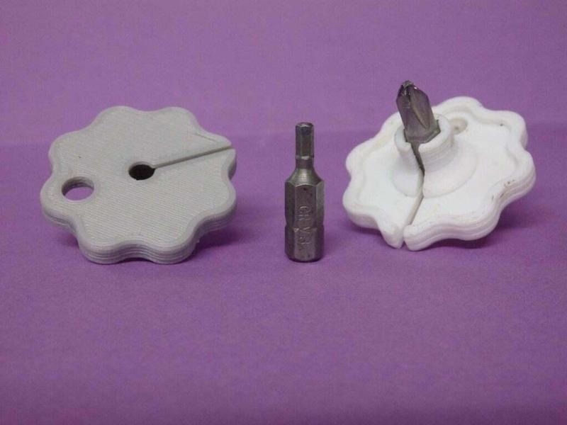 Screwing tool 6 sides - 6.3mm  / Outil de vissage 6 pans