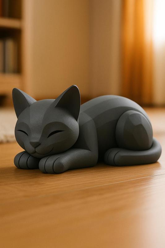 Cute low poly cat, kitten
