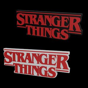 3D MULTICOLOR LOGO/SIGN - Stranger Things