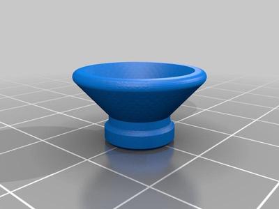 Large guitar strap holder button 