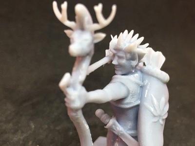 Wood Elf Ranger with Gold Stag Bow
