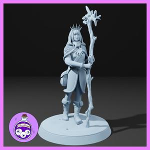 Eladrin Elf Druid Female - Winter