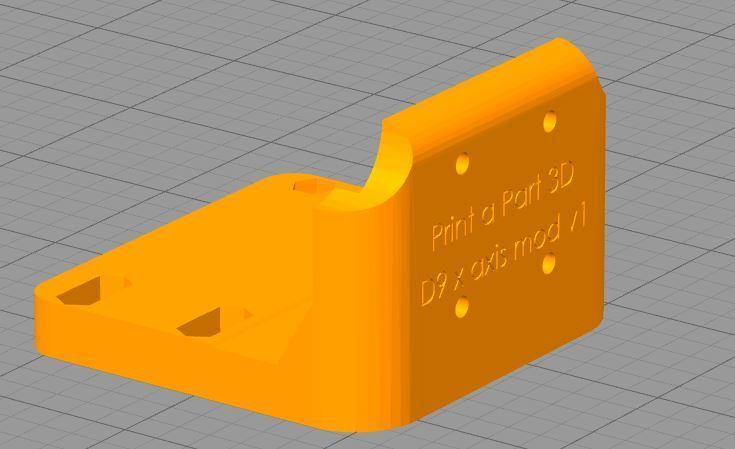 wanhao D9 head bracket for MGN12H rails (unfinished apparently dose not fit) 