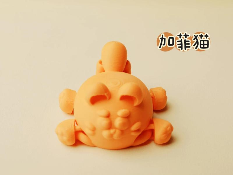 Reclining Articulated Garfield Cat