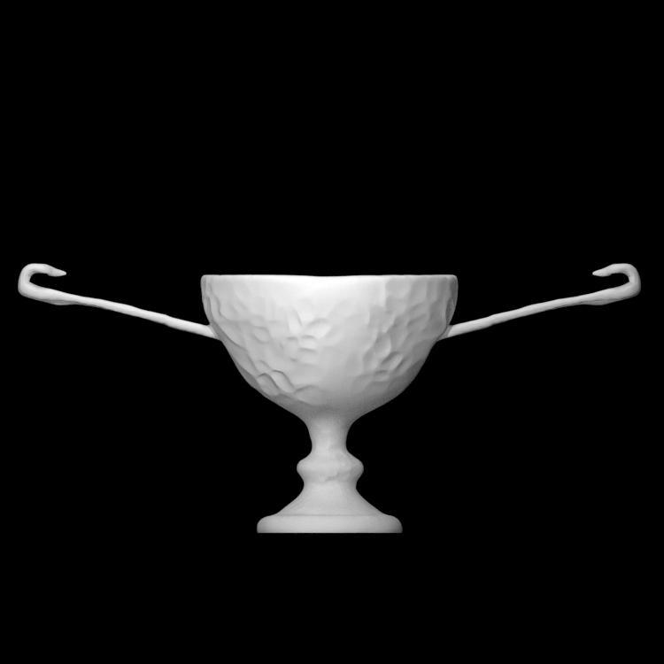 Bronze tall-stelled drinking cup