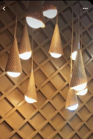 Ice Cream Cone Lamps