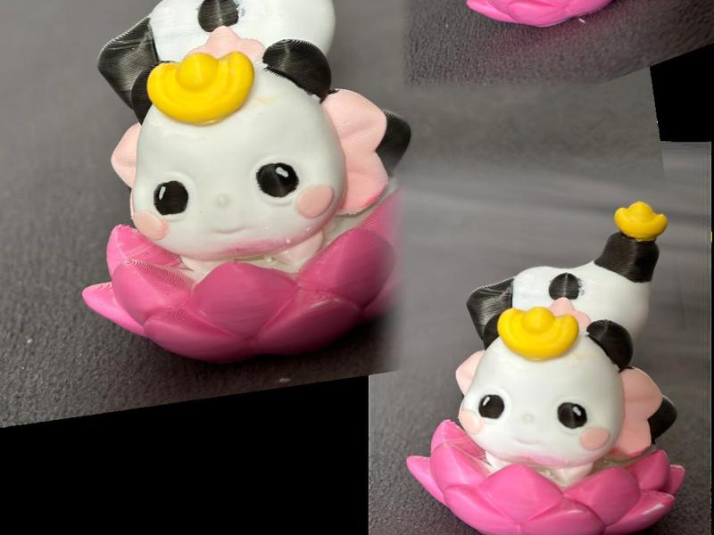 Lotus Panda Ornament
