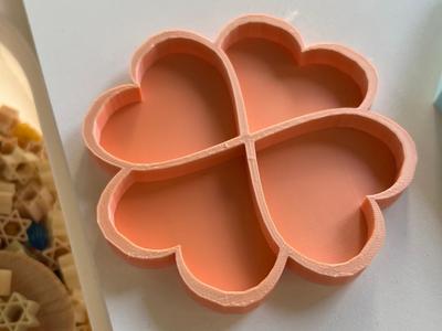 Hearts tray for Montessori play