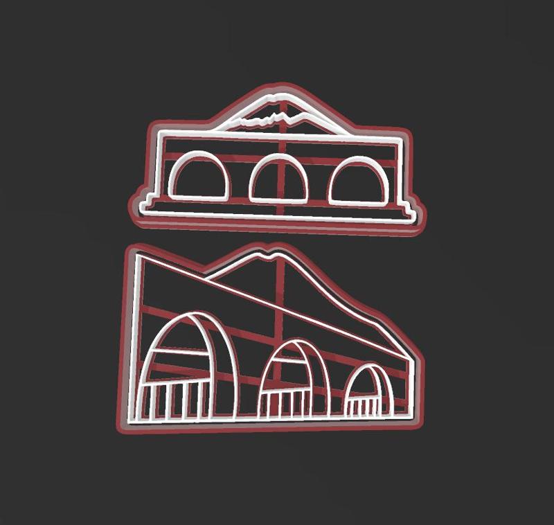 Arequipa, Misti, 90 mm cookie cutters