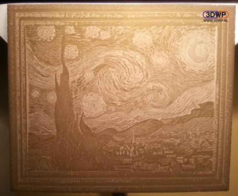Vincent van Gogh - Starry Night Lithophane