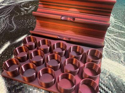 Pen and Tweezers Holder + 15-Jar Holder 25mm