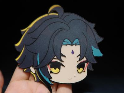 Genshin Impact Xiao Q version keychain pendant - suitable for multi-color AMS printing