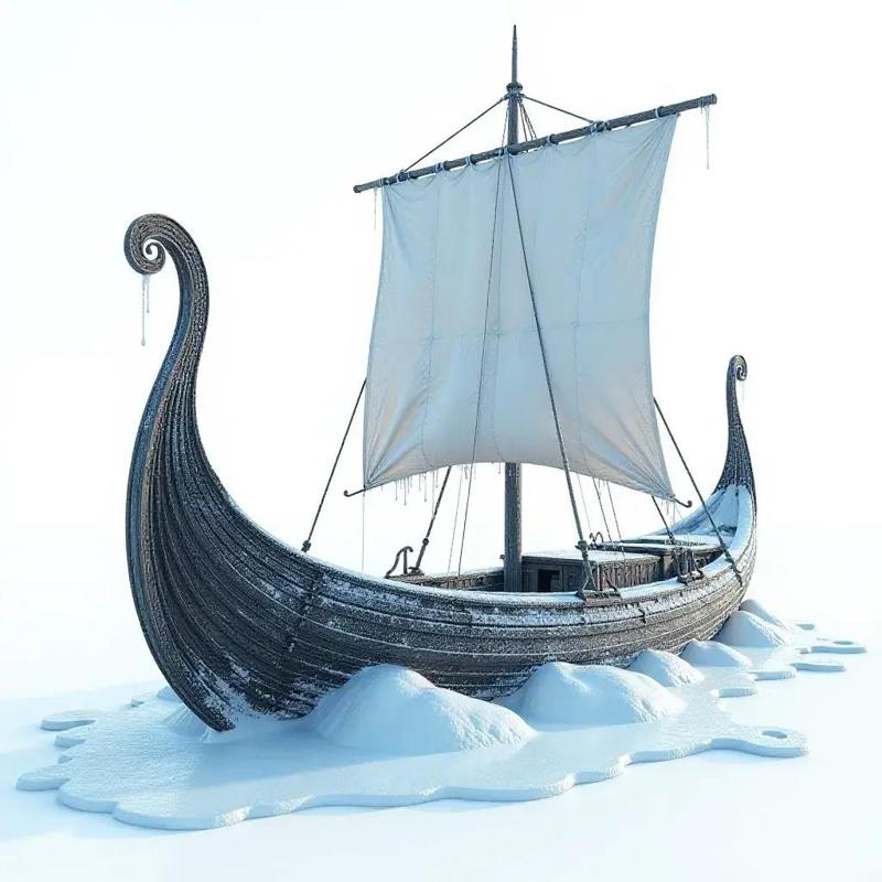 Frozen Viking Longship ❄️