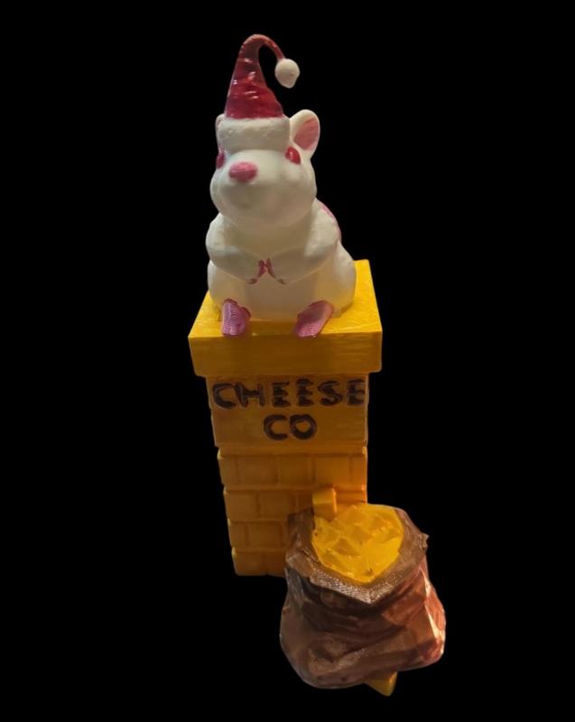 the little rat who stole xmas cheese stock filler