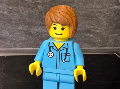Brick Man/Woman Nurse 20cm