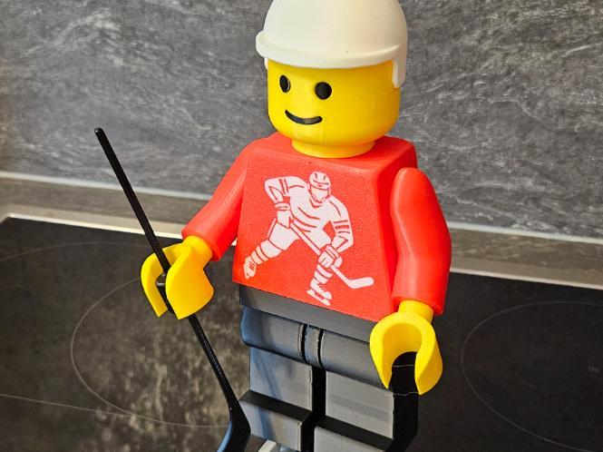 Brick Man Ice Hockey Player 20cm