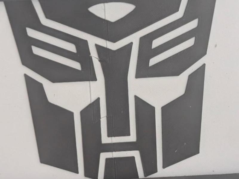 Autobot License plate dovetail