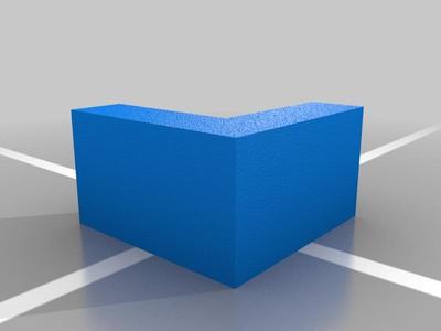 Angle cap for 18 gauge metal angle steel