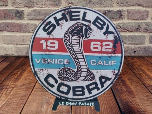 Plaque Vintage Shelby Cobra Hueforge